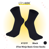 2-Toe Ninja Basic Crew Socks